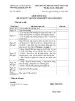 Bài soạn Lịch công tác tháng 12 năm 2010 (bổ sung )