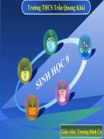 Tài liệu Sinh vật 9 bài 7