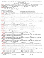 Bài soạn chuyen de thi hoa huu co cac nam06-2010