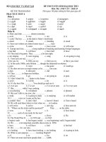 Bài giảng Thi thử ĐH Anh 2011 số 3