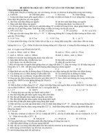 Tuyển tập đề thi HKI - Lý 11