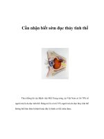 Cần nhận biết sớm đục thủy tinh thể