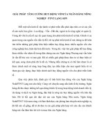 GIẢI  PHÁP  TĂNG CƯỜNG HUY ĐỘNG VỐNCỦA NGÂN HÀNG NÔNG NGHIỆP   PTNT LẠNG SƠN