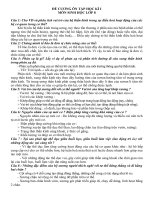 DE CUONG HK I SINH 8 CO DAP AN