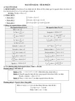 BAI TAP NGUYEN HAM - TICH PHAN (NHIEU)