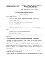 Bài soạn Báo cáo thông tin nhà trường 2011