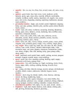 các loại tính từ và vị trí tính từ trước danh từ