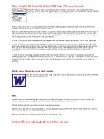 Bài giảng Chuyển đổi phông chữ