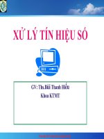 chương 1 xử lý tín hiệu số