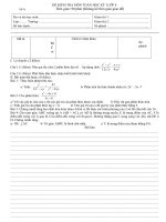 Đề kiểm tra Học kỳ I_môn Toán Lớp 8_1