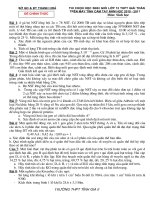 Bài giảng ĐỀ THI HỌC SINH GIỎI GIẢI TOÁN SINH HỌC BẰNG MÁY TÍNH CASIO TỈNH THANH HÓA NĂM 2011