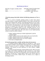 Đề ôn HK I Anh 11 số 2