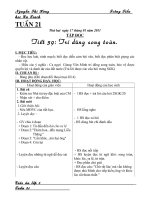 Bài soạn GA Lớp 5 Tuần 21 CKT-KN-BVMT-TKNL