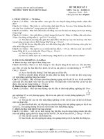 Đề thi Vật Lý - Lớp 10 HKI - THPT THĐ - TPHCM