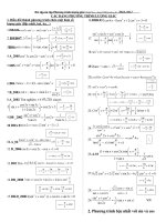 phương trình lượng giác ôn thi ĐH