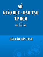 Bài giảng Báo cáo Môn TNXH