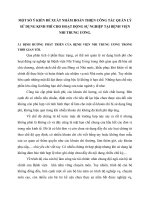 MỘT SỐ Ý KIẾN ĐỀ XUẤT NHẰM HOÀN THIỆN CÔNG TÁC QUẢN LÝ SỬ DỤNG KINH PHÍ CHO HOẠT ĐỘNG SỰ NGHIỆP TẠI BỆNH VIỆN NHI TRUNG ƯƠNG