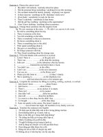 Bài tập - Indefinite pro + present perfect