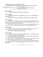 Đề thi HSG môn sinh