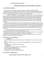 Tài liệu KehoachGiangday