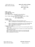 Đề thi cuối học kỳ I