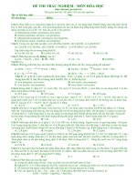 Gián án ĐỀ HAY ĐH HÓA 2011 SỐ 4