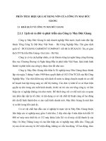 PHÂN TÍCH  HIỆU QUẢ SỬ DỤNG VỐN CỦA CÔNG TY MAY ĐỨC GIANG