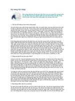 Kỹ năng hội nhập