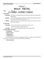 Gián án Tiết 1: Điểm. Đường thẳng