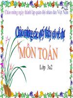 Bài giảng Làm quen biểu thức - Lớp 3