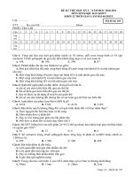 Đề+Đáp án KTHK1 SINH 12KHTN