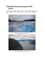 Khám phá dòng sông băng lớn nhất Alaska
