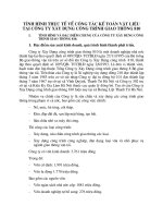 Tình hình thực tế về công tác kế toán vật liệu tại Công ty Xây Dựng công trình giao thông 810.