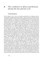 The conditions in Africa and Eurasia during the last glacial cycle