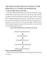 THỰC TRẠNG TỔ CHỨC KIỂM TOÁN TẠI CÔNG TY TNHH KIỂM TOÁN VÀ TƯ VẤN(A&C) CHI NHÁNH HÀ NỘI