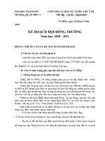 Gián án ke hoach hoi dong truong