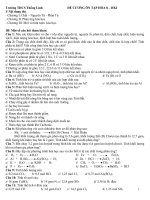 ĐỀ CƯƠNG ÔN TẬP HÓA 8 - HKI