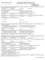 Đề mẫu thi HKI Lý 10 số 8