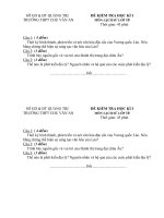 Bài soạn Đề thi lớp 10 kì 1