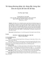 Sử dụng phương pháp xây dựng đặc trưng dựa  trên di truyền để tóm tắt dữ liệu