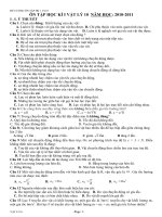 Bài giảng ON TAP HK1 VL 10 2010 2011