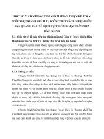 MỘT SỐ Ý KIẾN ĐÓNG GÓP NHẰM HOÀN THIỆN KẾ TOÁN TIÊU THỤ THÀNH PHẨM TẠI CÔNG TY TRÁCH NHIỆM HỮU HẠN QUẢNG CÁO VÀ DỊCH VỤ THƯƠNG MẠI TRẦN TIẾN BẮC GIANG