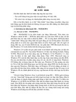 Bài giảng Tin học văn phòng phần Hệ điều hành