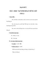 HỌC TẬP SINH HOẠT ĐÚNG GIỜ (Tiết 2)