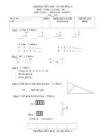 đề thi KTDKLII khối 1 theo CKTKN