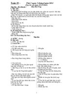 Bài giảng Kế hoạch bài dạy tuần 19 ngày 2 buổi( Lớp A)