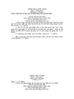 Tài liệu Đề kiểm tra + Đáp án Văn 8