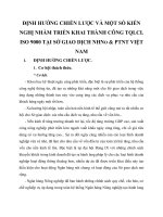 ĐỊNH HƯỚNG CHIẾN LƯỢC VÀ MỘT SỐ KIẾN NGHỊ NHẰM TRIỂN KHAI THÀNH CÔNG TQLCL ISO 9000 TẠI SỞ GIAO DỊCH NHNO & PTNT VIỆT NAM