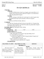 Tài liệu SH6 T66 ÔN TAP CHUONG II