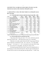 GIẢI PHÁP NÂNG CAO HIỆU QUẢ HOẠT ĐỘNG TÍN DỤNG TẠI CHI NHÁNH NGÂN HÀNG CÔNG THƯƠNG TỈNH KIÊN GIANG